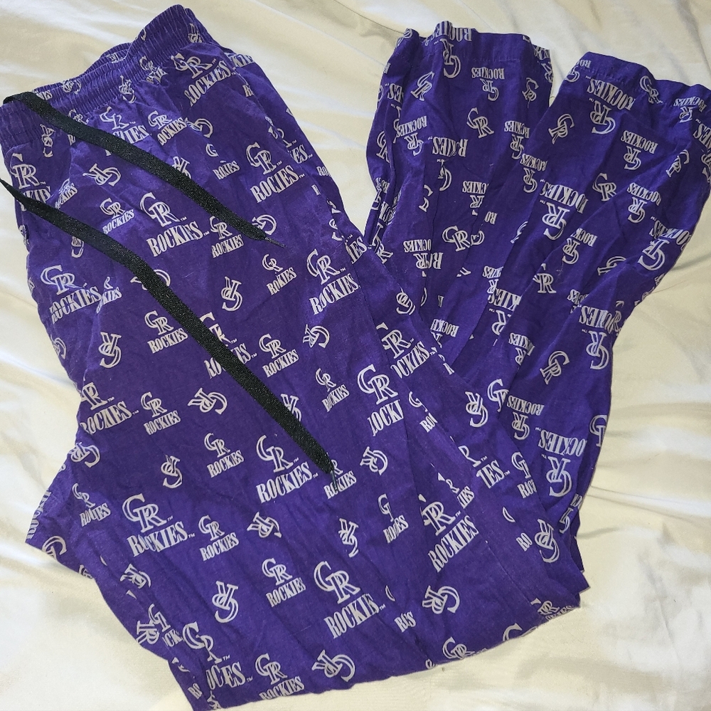 Purple Colorado Rockies Pajama Pants